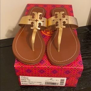 Tory Burch Moore Metallic Thong Sandal